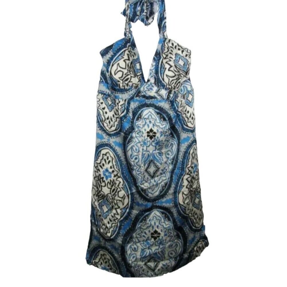 Oleg Cassini OC OC 100 % silk print tank dress SIZE 8 BRAND NEW WITH TAGS!